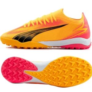 Chaussures De Football PUMA Ultra Match TT Sun Stream-Puma Black-Sunset G