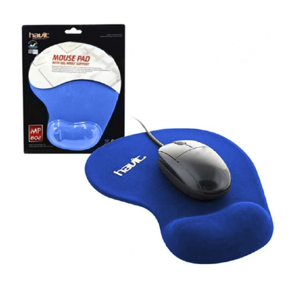 Tapis De Souris DIVERS Avec Support De Poignet En Gel Bleu
