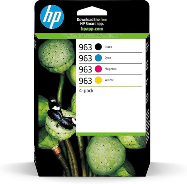 Pack De 4 Cartouches D'Encre HP 963 Noir Cyan Magenta Jaune