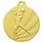 Medaille 40mm Or Basket Or