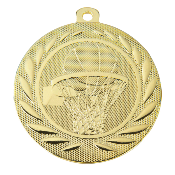 Medaille Basketball Or 50 mm