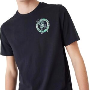 T-shirt NBA Holographique NEW ERA des Boston Celtics Pour Homme , Noir / Vert