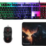 Pack 3 en 1 Barbarian KONIX KX Drakkar Clavier + Souris + Tapis de Souris