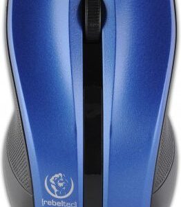 Souris Optique REBELTEC Galaxy - 3 Boutons Sans Fil 2.4 GHz - Récepteur Sans Fil USB - Bleu