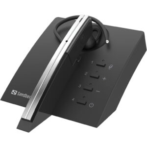Écouteur/Casque Sans fil Crochets Auriculaires Bureau SANDBERG 126-25, Noir/Gris