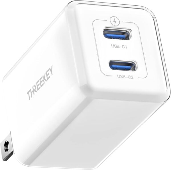 THREEKEY Wall Charger TK111 PD 35W 2X USB-C Pink