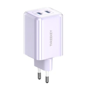 THREEKEY Wall Charger TK111 PD35W 2 x USB-C Violet