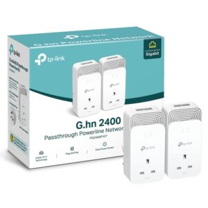 Kit De 2 Adaptateurs CPL TP-Link PG2405P V1 Gigabit Blanc Et Gris