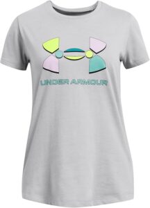 T-Shirt Under Armour Colorblock BL SS Mod Gray Medium Heather