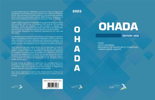 Code Bleu OHADA Edition 2023 / BASILE D. MAYOUE (Auteur), Giscard Fidèle Keulemba Ngansop (Auteur), Stève Honoré Apiembomve (Auteur)