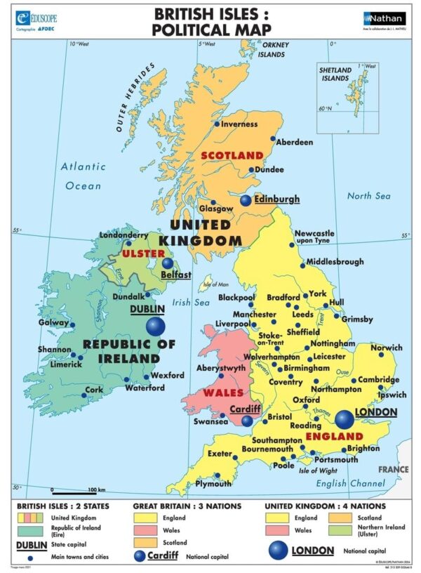 Les Îles Britanniques En Anglais : Politique/Influence Britannique Dans Le Monde 