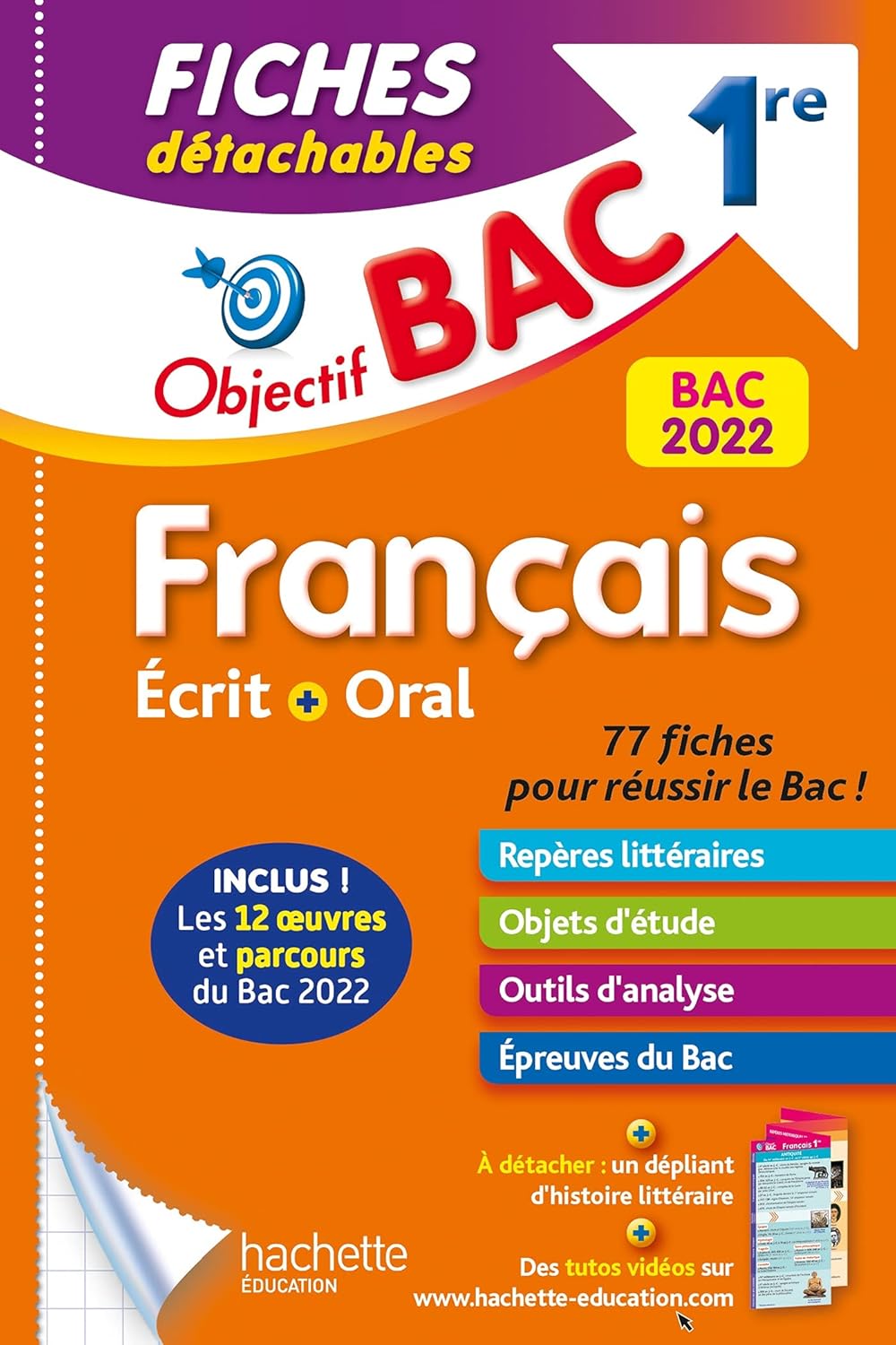 Objectif Bac Fiches Détachables Français 1Re Bac 2022 / Amélie Pinçon (Auteur), A Sourisse (Auteur)