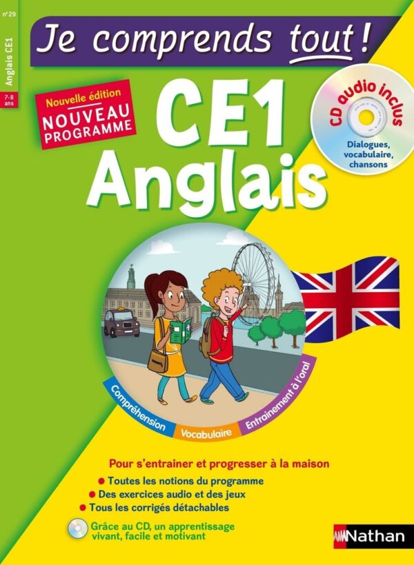 Anglais CE1 - Cours + Exercices + Audio - Je Comprends Tout - Conforme Au Programme De CE1 / Sandrine Guillore-Chotard (Auteur)