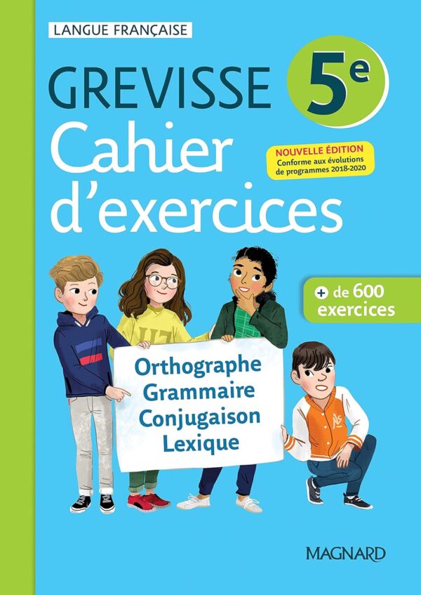 Cahier Grevisse - Français - 5e - Edition 2021 / Myriam Dufour (Auteur), Maud Varbédian (Auteur)
