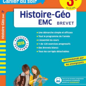 2016 Cahier Du Jour Cahier Dusoir Histoire-Géo-EMC 3e - Nouveau Programme 2016 / Nadine Daboval (Auteur)