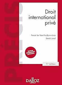 Droit International Privé / Pascal de Vareilles-Sommières (Auteur), Sarah Laval (Auteur)