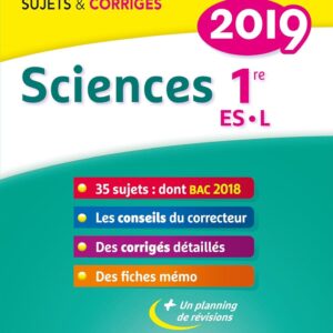 Sciences 1re ES, L: Sujets et corrigés / Hélène Hervé (Auteur), Sonia Madani (Auteur)