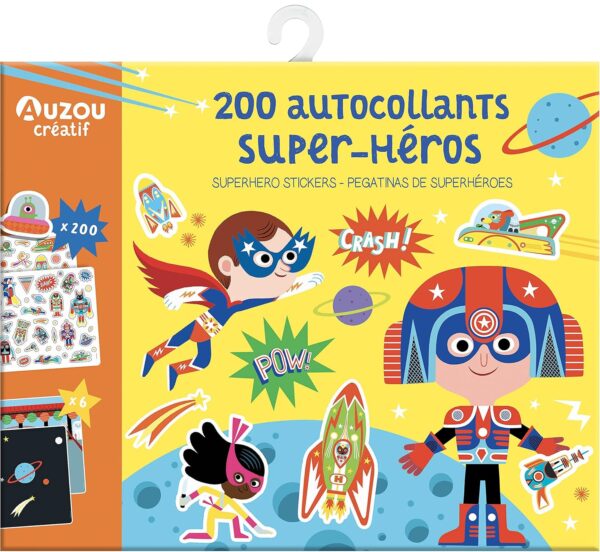 200 Autocollants Super-Héros NED - Ma pochette d'artiste / Julie Mercier