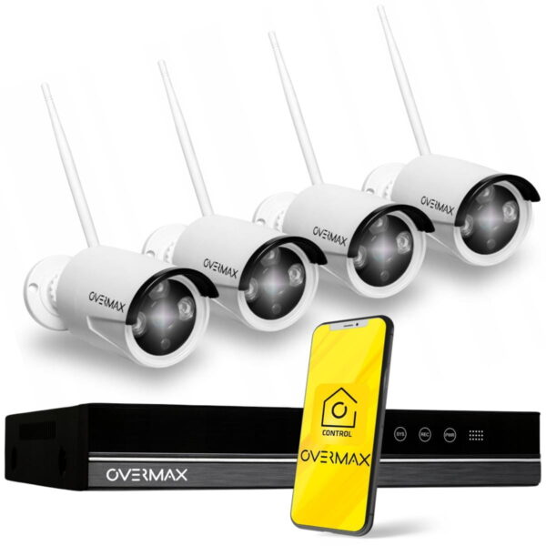 Overmax Camspot 4.0 - Caméra IP - Résistance aux intempéries - Norme IP66 - Microphone intégré
