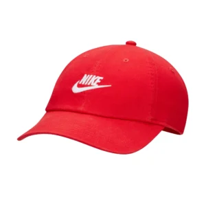 Casquette NIKE Club Unstructured Futura Wash - Rouge / Blanc