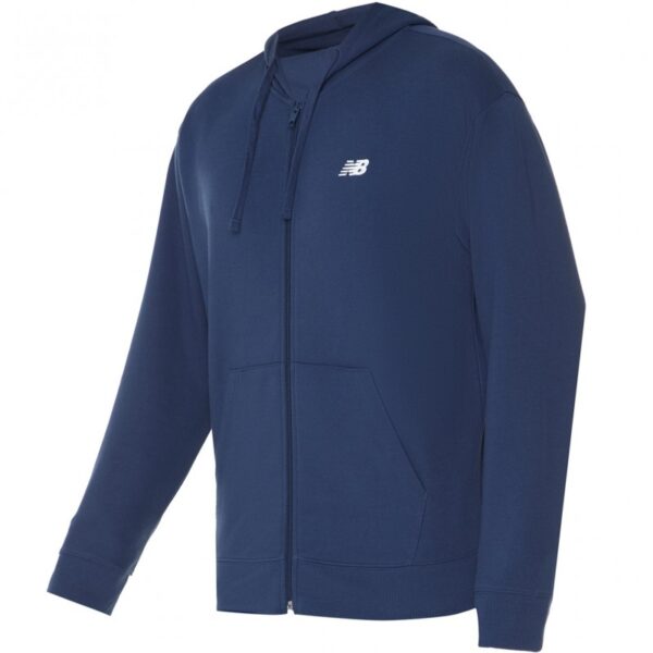 Sweat-Shirt À Capuche Zippé NEW BALANCE Stacked Logo Pour Homme MJ41501NNY 2XL - Bleu