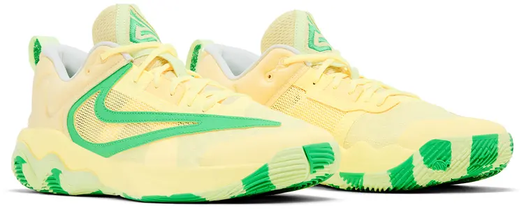 Chaussures De Basketball Jaunes NIKE Giannis Immortality 3 Pour Homme - Jaune / Vert