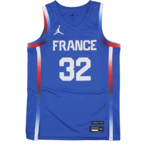 Maillot De Basketball NIKE Jordan Victor Wembanyama France Limited Road Pour Homme - Bleu