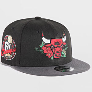 Casquette De Baseball NEW ERA NBA Floral 950 Bulls - Noire