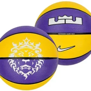 Ballon De Basket NIKE Lebron Playground 4P 2.0 - Violet / Jaune