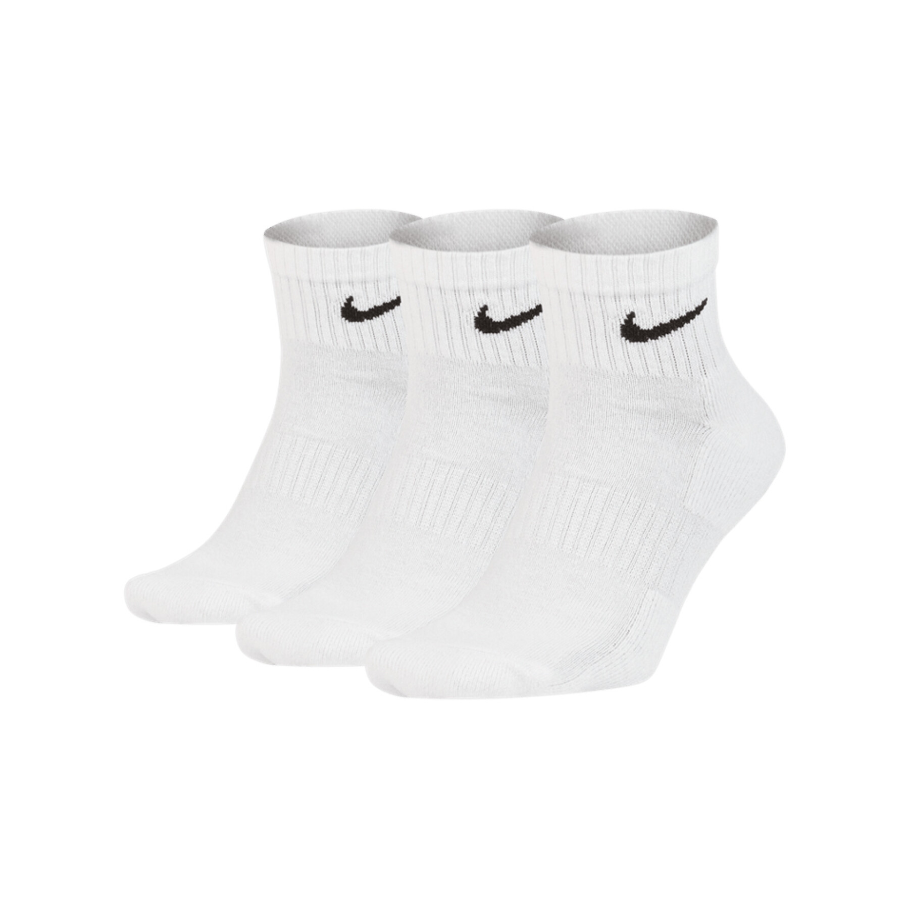 Lot De 3 Paires De Chaussettes NIKE Everyday Mixte - Blanc / Noir