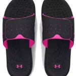 Plagette Pour Dames UNDER ARMOUR Ignite Pro Slides Black/Black/Rebel Pink