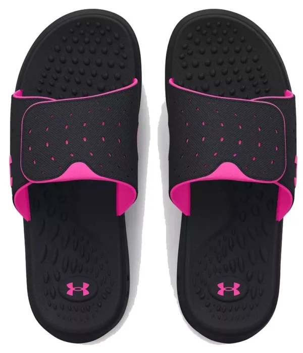 Plagette Pour Dames UNDER ARMOUR Ignite Pro Slides Black/Black/Rebel Pink