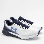 Chaussures De Course UNDER ARMOUR Charged Rogue 4 - Blanc / Bleu Marine