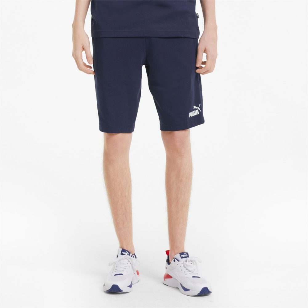 Short De Sport PUMA 586706-06 En Jersey De Coton Pour Homme - Bleu