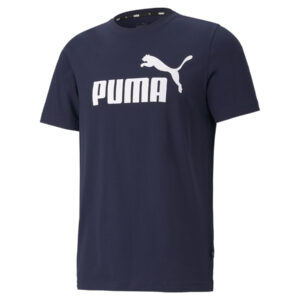 T-Shirt Pour Hommes PUMA Essentials Avec Logo - Bleu Marine