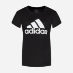 T-Shirt ADIDAS Essentials Pour Femme Avec Logo À Manches Courtes - Noir