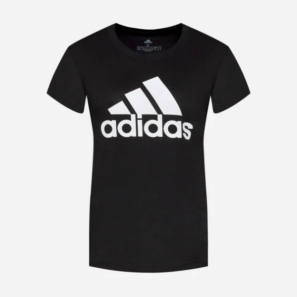 T-Shirt ADIDAS Essentials Pour Femme Avec Logo À Manches Courtes - Noir