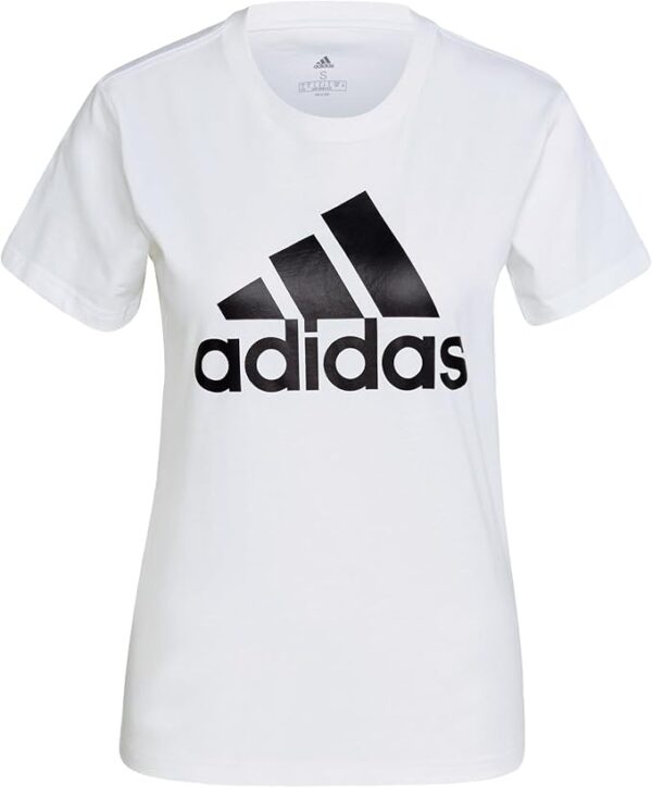 T-Shirt ADIDAS Essentials Pour Femme Avec Logo À Manches Courtes - Blanc