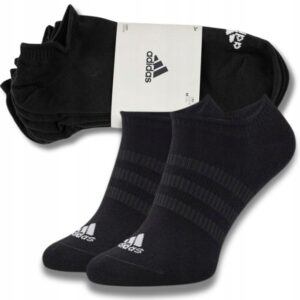Chaussettes Invisibles Fines Et Légères ADIDAS, 3 Paires - Noir / Blanc