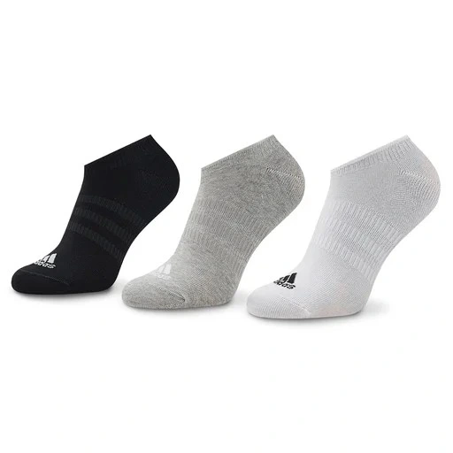 Lot De 3 Paires De Chaussettes ADIDAS Basses Unisexes Fines Et Légères IC1328 - Colorées