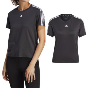 T-Shirt D'Entraînement Sportif ADIDAS TR-ES 3S T IC5039 À Manches Courtes Et Anti-Humidité, Pour Femme - Noir