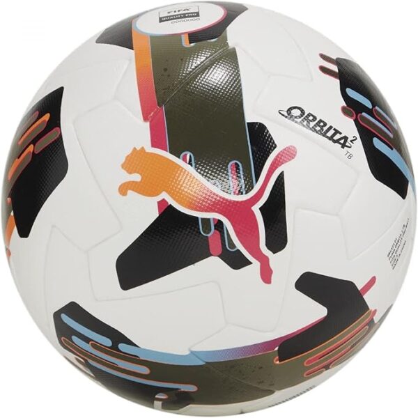 Ballon De Football PUMA Orbita 2 TB FIFA Quality 084323-01 (Taille 5) - Blanc / Noir / Marron