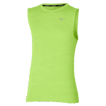T-Shirt Sans Manches MIZUNO Impulse Core J2GAB011-42 - Vêtements De Course Pour Homme - Vert Citron