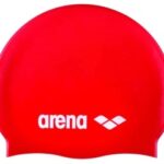Bonnet De Bain Unisexe ARENA Classic Silicone Pour Enfant - Rouge