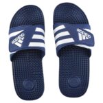 Claquettes Massantes Après L'Entraînement ADIDAS Adissage - Bleu Foncé/ Blanc Nuage/ Bleu Foncé - F35579