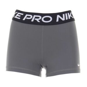 Short NIKE Sportswear Pro Pour Femme (8-15 Ans) - Carbone Chiné/ Blanc