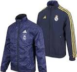 Veste Réversible Anthem Real Madrid IQ0549 - Sport décontracté - Bleu