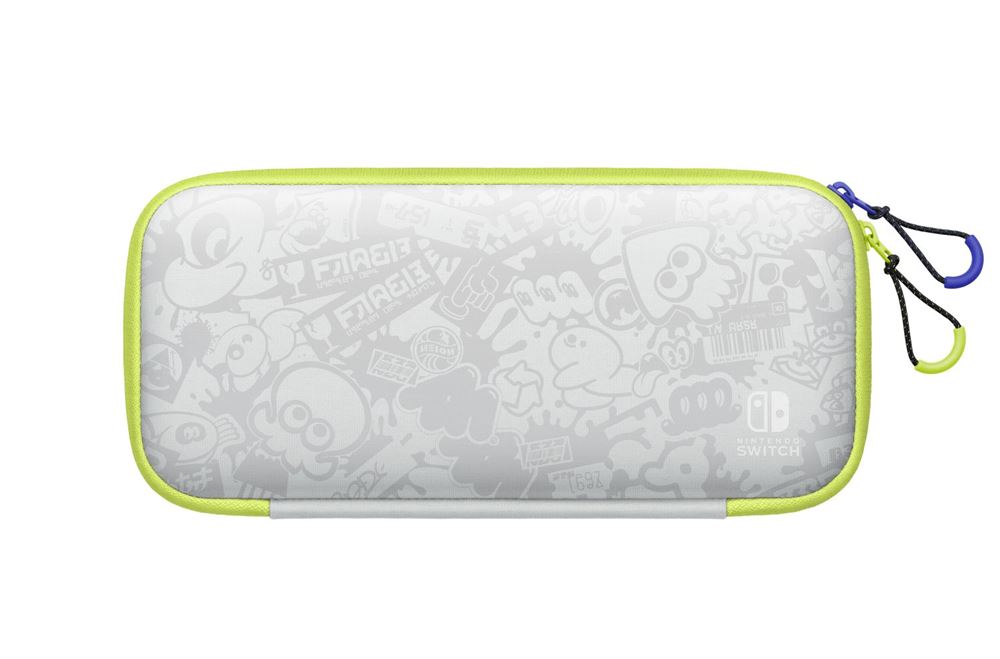 Pochette De Transport NINTENDO Switch Model Oled - Édition Splatoon 3 Et Écran De Protection