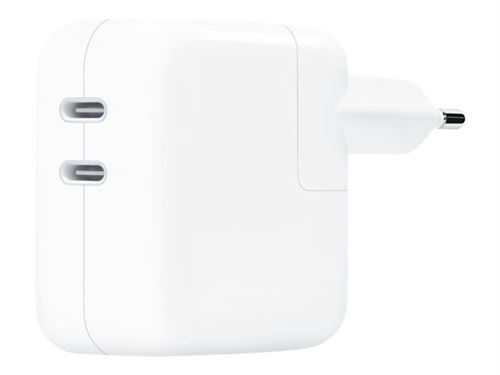 Adaptateur Secteur APPLE Double Port USB Type-C 35W - Blanc