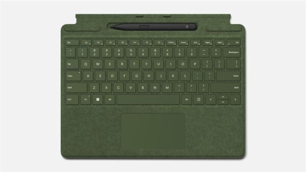Clavier Microsoft Signature Pour Surface Pro 8, 9 et X Avec Stylet - Vert Forêt